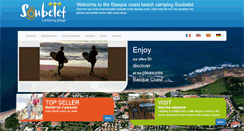Desktop Screenshot of camping-soubelet-ocean.com